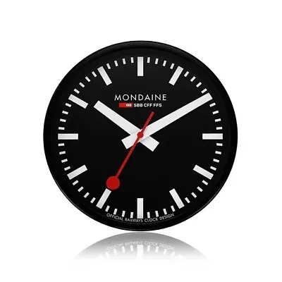 Original Mondaine Modern Large Wall Clock Quartz Watch 25cm X 25cm Made In Swiss • $249.99