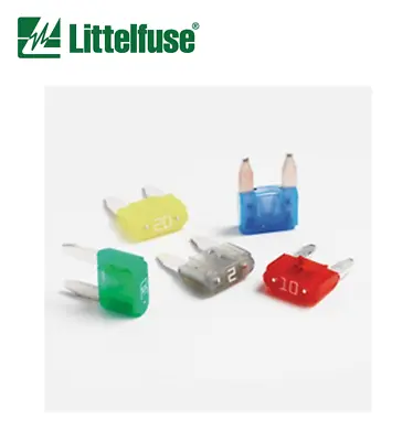 5 X LITTELFUSE®  MINI® Blade Fuses (2 - 30 AMP) -  Mini Micro Cartridge • £5.35
