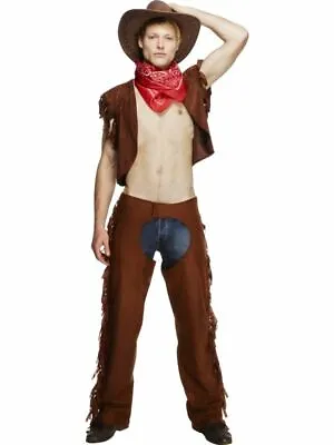 Male Fever Ride Em High Cowboy Fancy Dress Costume Dress Up Sexy • £24.93