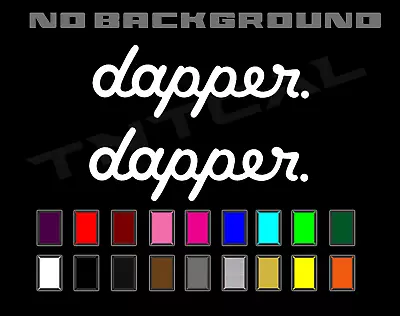 Dapper Banner X2 Pair 22 Inch Decal Sticker Vinyl JDM DRIFT HOONIGAN • $14.82