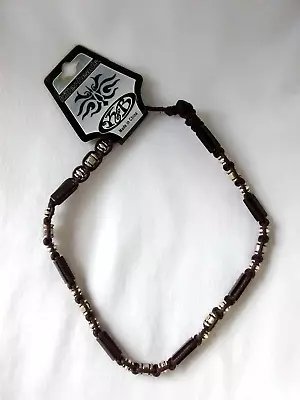 Surfer Choker Ethnic Tribal KB Mixed  Beads Unisex  Necklace 17.5  US Seller New • $13.88