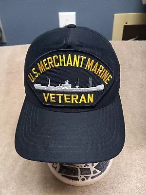 Us Merchant Marine Veteran Hat Cap Navy Auxiliary Government Civilian Merchant • $19