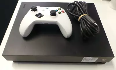 $249 • Buy Microsoft Xbox One X 1TB 1787 Home Console - Black - White Control