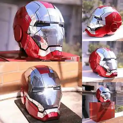 AUTOKING Iron Man MK5 1:1 Helmet Wearable Voice Control Cosplay Prop US STOCK • $179.58