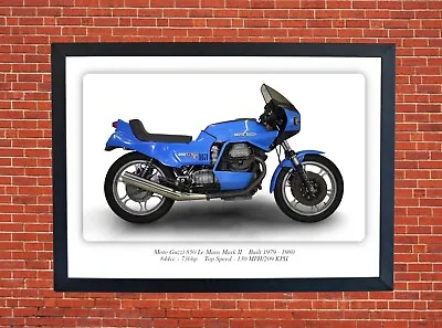 Moto Guzzi 850 Le Mans Motorcycle A3 Print Poster Photographic Paper Wall Art • £9.99