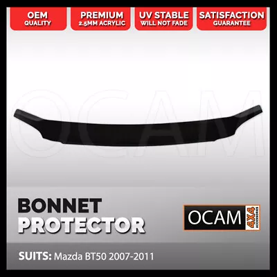 Bonnet Protector For Mazda BT50 2007 - 2011 Series BT-50 Tinted Guard • $99