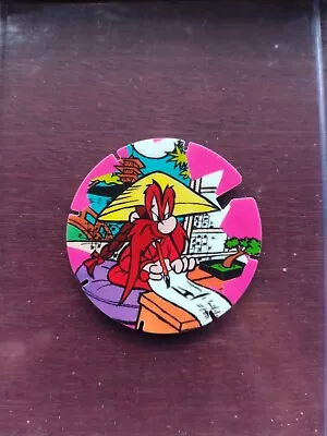 1996 LOONEY TUNES Time Warp Techno Tazos No 211 Confucius • $2