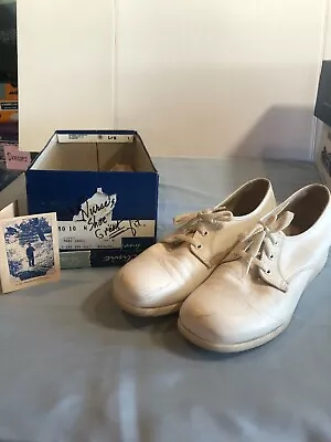 VINTAGE 10N Clinic Shoes Nurse Sandi White With Box • $74.94