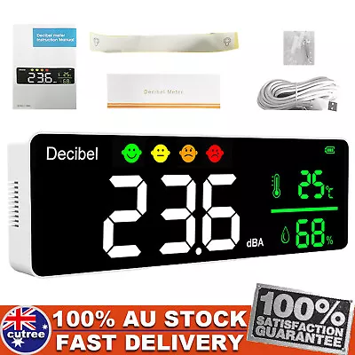 Sound Level Tester Decibel Meter Large Colored LED Screen Display 30dB To 130dB • $69.99