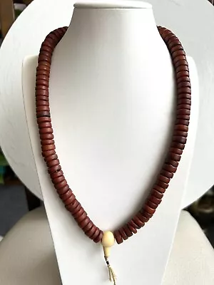 Vintage Yak Bone  Handmade 10mm Prayer Beads Mala From Tibet • $49.99