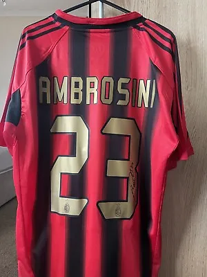 Massimo Ambrosini Signed AC Milan Shirt With COA And Photo Proof • £140