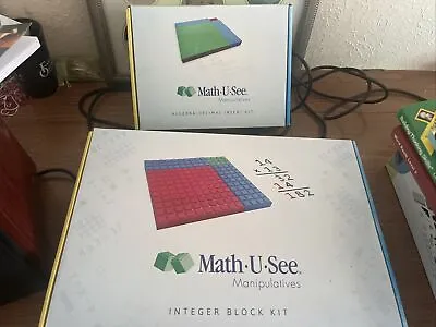Math•U•See Manipulatives Integer Block Kit & Algebra/decimal Insert Kit Preowned • $70