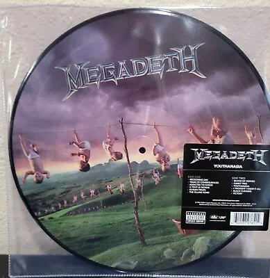 Factory Sealed Megadeth Youthanasia Picture Disc Vinyl LP..  • $85