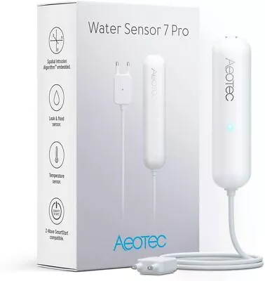 ~NEW~ Aeotec Water Sensor 7 Pro Z-Wave Plus Leak/Temp/Humidity Sensor [ZWA019] • $48.99