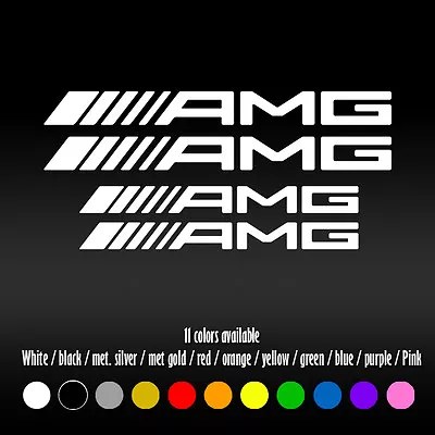 5  Straight AMG Mercedes Benz BBK Brake Caliper High Temp Vinyl Decal Sticker • $9.17