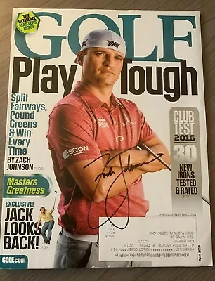 $35 • Buy Zach Johnson Autographed April 2016 Golf Magazine W/coa 