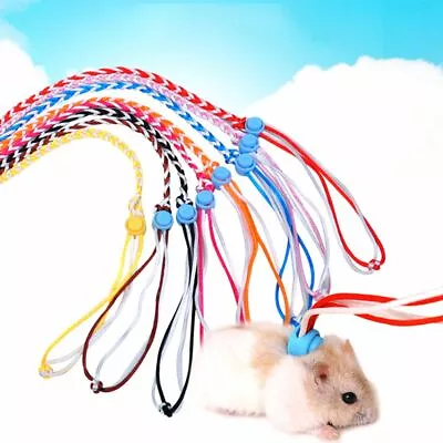 £3.23 • Buy Lead Walking Rat Hamster Leash Mouse Collar Rope Hamster Harness Pet Supplies
