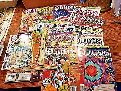 MEGA LOT Of 15 American Quilter Magazines + Newsletter Quilting Quiltmakers L@@K • $10