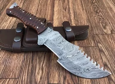 $44.95 • Buy 10 Handmade Damascus V42 Military Hunting Tracker Fixed Blade Survival EDC Knife