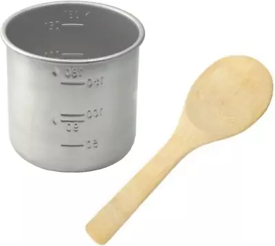 Stainless Steel Rice Measuring Cup + Rice Paddle Scoop Spatula Bamboo - Replacem • $13.55