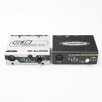 2 M-Audio MIDIMAN Midisport 2x2 USB MIDI Interfaces #53021 • $59