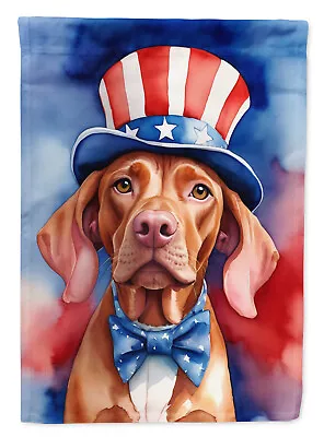 Vizsla Patriotic American Flag Canvas House Size DAC5813CHF • $42.99