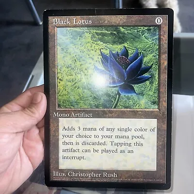 Black Lotus Chaos Orb Swamp Plains Island 6x9 Scrye Card MTG Magic The Gathering • $599