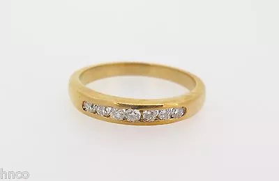 .A CHANNEL SET 0.17cttw H DIAMOND 9K GOLD RING Valuation $1200 • $495