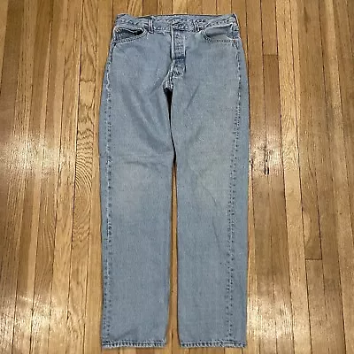 Vintage 90's Levis 501xx Button Fly Jeans Size 36x34 (Actual 32x33) Made In USA • $30