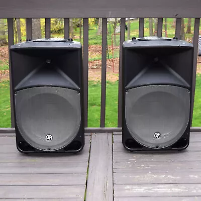 Mackie Thump TH-15A 2-Way Powered PA Speakers Active Sound (Pair) + Stands • $599