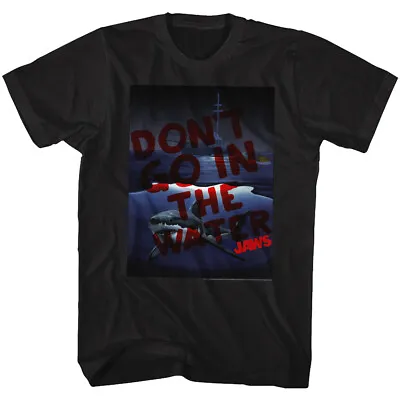 Jaws 70's Thriller Movie DON'T GO IN THE WATER Orca Night Fishing Men's T Shirt • $39.66