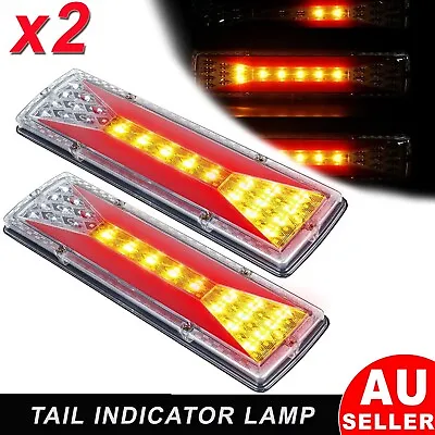 LED Trailer Lights Tail Lamp Ute Caravan Stop Brake Indicator Rear 12V Taillight • $24.99