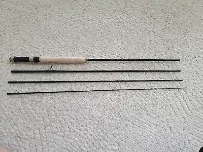 Cahill Crystal River 4 Piece 98% Graphite Cork Grip Fly Fishing Rod CH-775 • $37.50