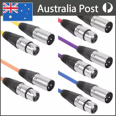 3Pin 1m/3.28ft DMX Stage Light Cable Male To Female XLR Connector Adapter Wire • $10.39