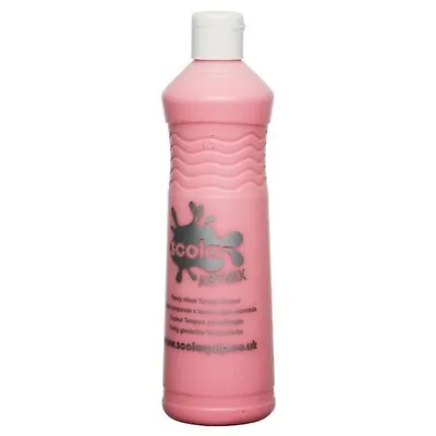 Scola Artmix Pink Ready Mix Paint Non Toxic And Water Soluble 600ml • £6.99