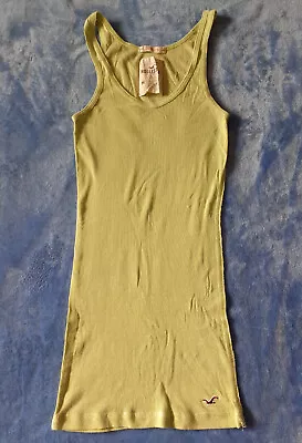 $15 • Buy ❤️ Hollister Womens' Stretch Tank Top Singlet Size S Chartreuse Green