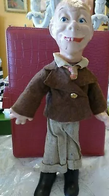 Vintage IDEAL Mortimer Snerd Composition Flexy Doll Original Outfit W/Stand Nice • $140