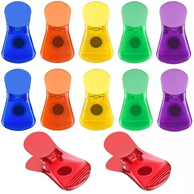 Chip Clips For Food With Magnet Assorted Colors 12 Count • $12.55