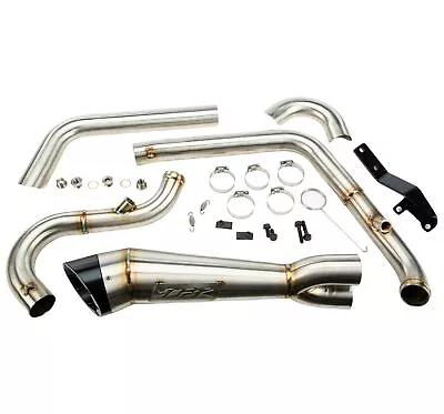 Two Brothers Racing 2-Into-1 Turnout Exhaust For 2006-2017 Harley Davidson Dyna • $967.98