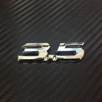 Car Badge 3.5 Number ABS Chrome 6.5cm For Crosstour Trunk Emblem Sticker • $6.98