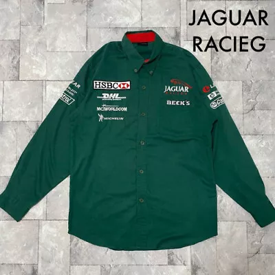 JAGUARRACING Jaguar Racing F1 Pit Crew Shirt Long Sleeve Corporate Logo MICHELIN • $181.36