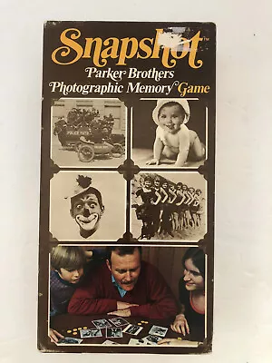 Snapshot Game Parker Brothers Photographic Memory Game 1972 Vintage • $15.99