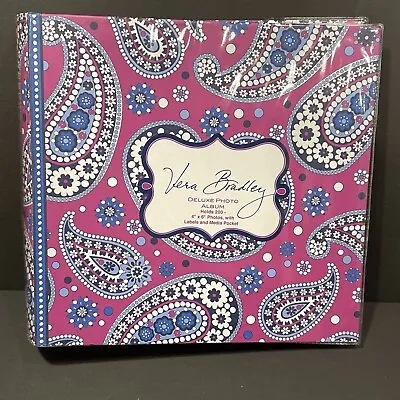 NEW Vera Bradley Boysenberry DELUXE PHOTO ALBUM (Holds 200 4x6 Photo) • $24.99