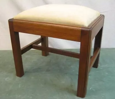 Vintage The Bartley Collection Ltd. Solid Cherry Chippendale Style Footstool • $60
