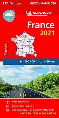 £8.46 • Buy France 2021  High Resistance National Map 792: Maps (Michel By Michelin New Map