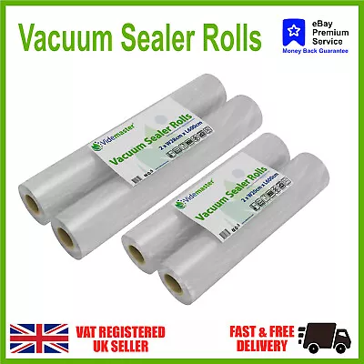 £12.95 • Buy Vacuum Food Sealer Rolls 20cm & 28cm Textured Packs Of 2 - Vac Sealer Sous Vide
