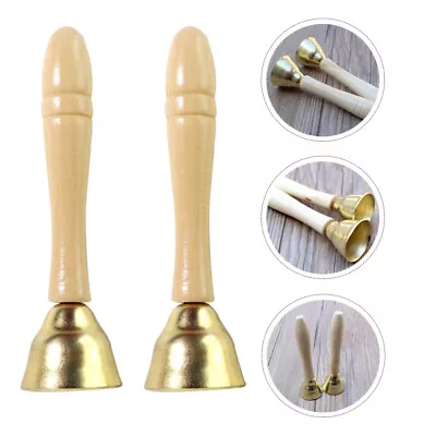 1 Pair Toddler Musical Instrument Santa Hand Bells Musical Bell Instrument • £8.01