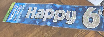 6th Birthday Party Banner 2.7M New • £2.39