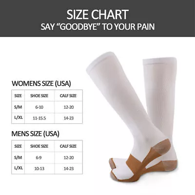 Compression Socks Stockings Men Women 15-20mmHg Support Miracle Calf Leg Sport • $7.59