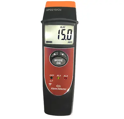 Chlorine Detector Cl2 Concentration Monitor Gas Analyzer Meter Sound Light Alarm • $216